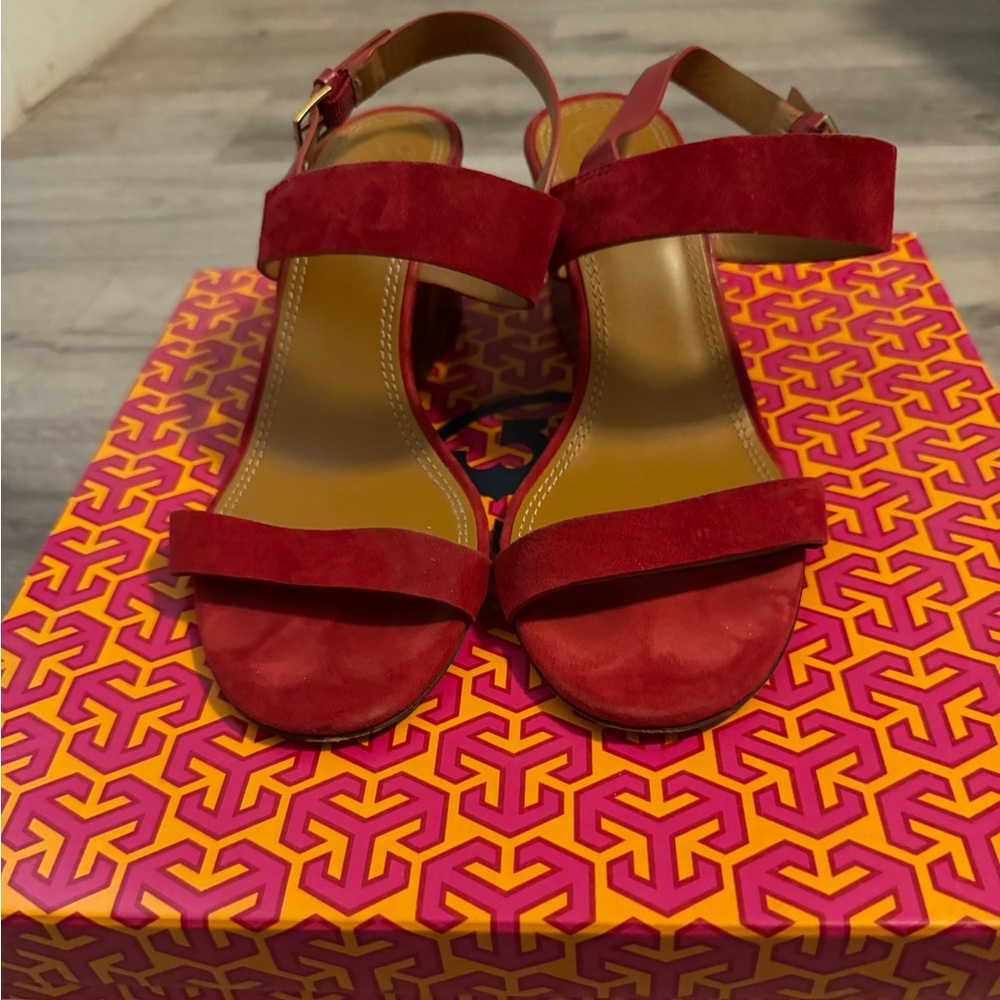 .Tory Burch Mini Benton 65mm Wedge with Ankle Strap